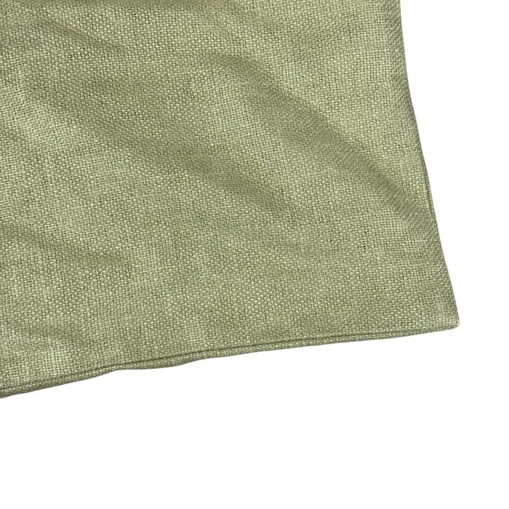 Pottery Barn 100% Linen Accent Pillow Cover Button Sage Green 18